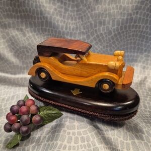 Wooden Antique Auburn Car Replica Clothing Lint Remover